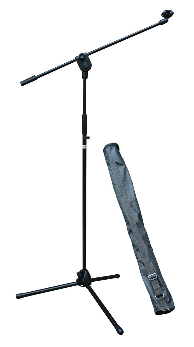 E-Lektron EMS01 Mikrofonständer Mikrofon Stativ mit Galgen/Mikrofonklemme/Tasche