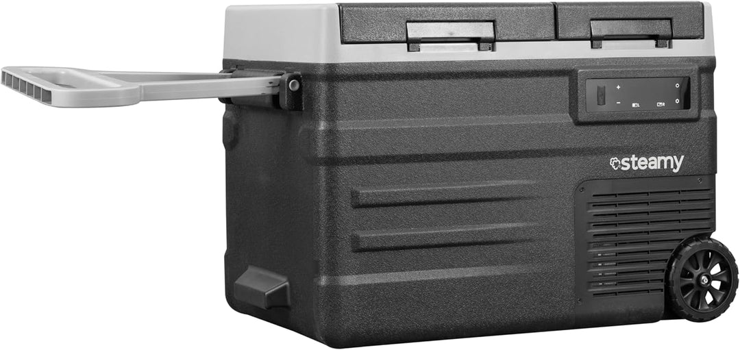 Steamy Outdoor e Dual Zone 45 Roller Kompressor Kühlbox 41 Liter blacks, 41 Liter blacks