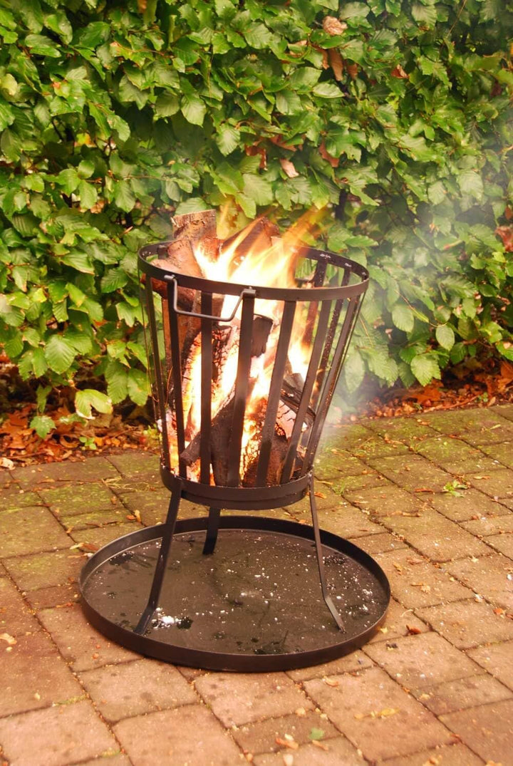 Esschert Design Bodenplatte, Bodenschutz für Feuerkorb oder Feuerstellen, rund, Ø ca. 48 cm Single,