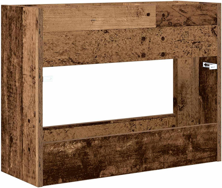 vidaXL Sonnenschirmhalter Altholz 65 x 24 x 50 cm Holzwerkstoff, Stylischer Halter, moderner Regensc
