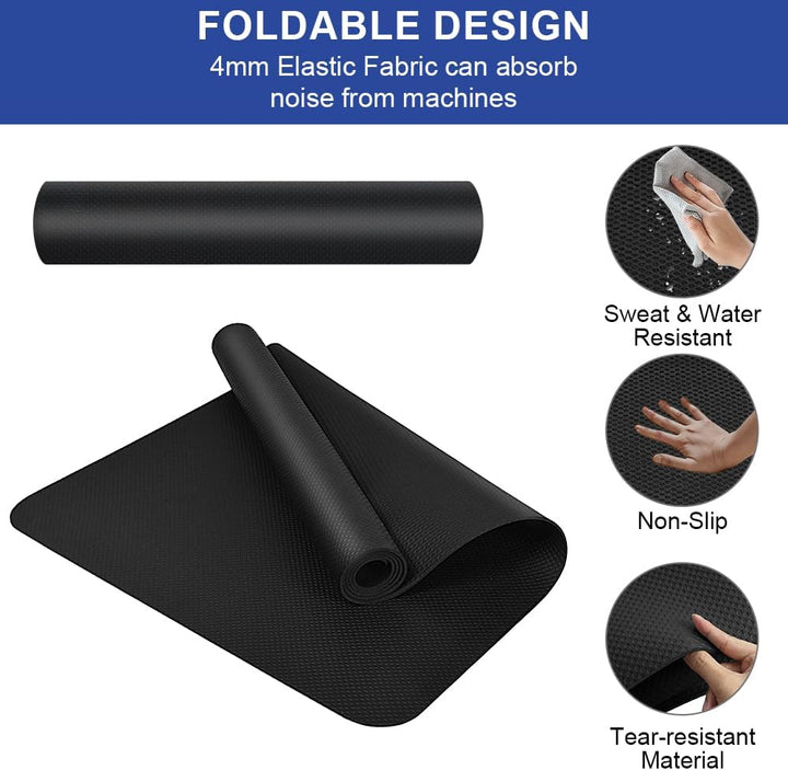 DiULi Yogamatte, Bodenschutzmatte Fitnessgerät Fitnessmatte mit Tragegurt und Tasche, für Pilates, W