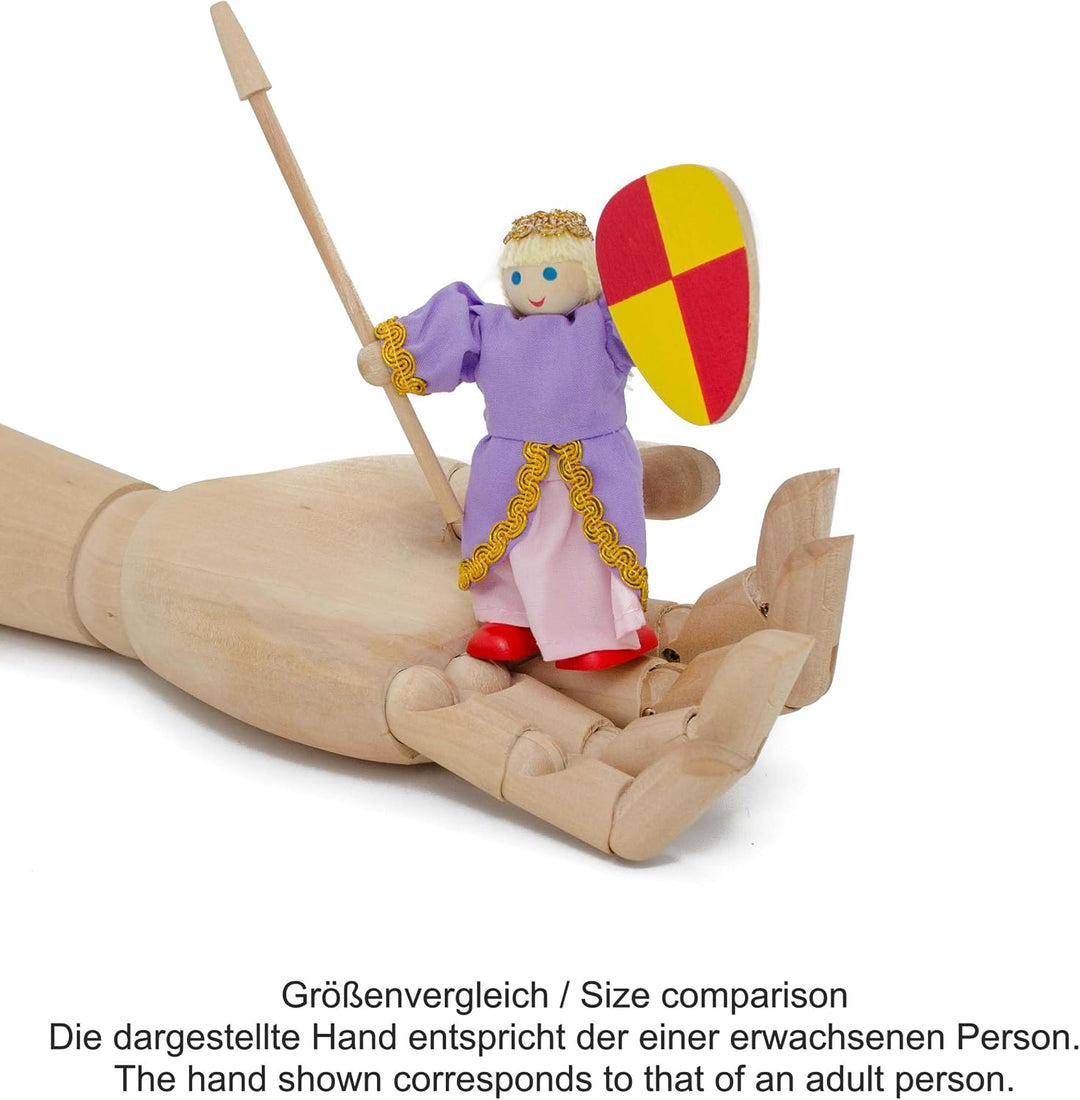 Biegepuppenset 6 Stück Burgleute