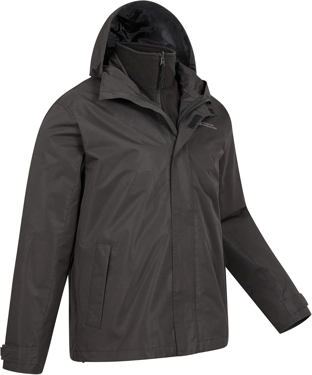 Mountain Warehouse Fell 3-in-1 Herren-Outdoor-Jacke - wasserdichte, atmungsaktive Regenjacke für Her