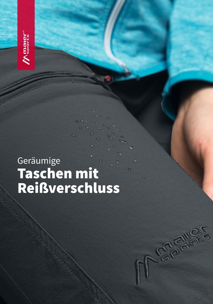 Maier Sports Damen Outdoorhose Lulaka, funktionale Wanderhose, atmungsaktive Trekking-Hose mit Rollu