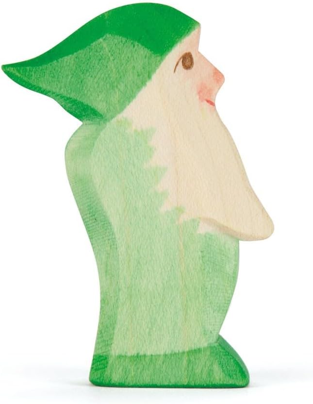 Ostheimer - 25043 - Zwerg grün, Holz, Handarbeit, 6,5cm x 4,7cm x 2,5cm
