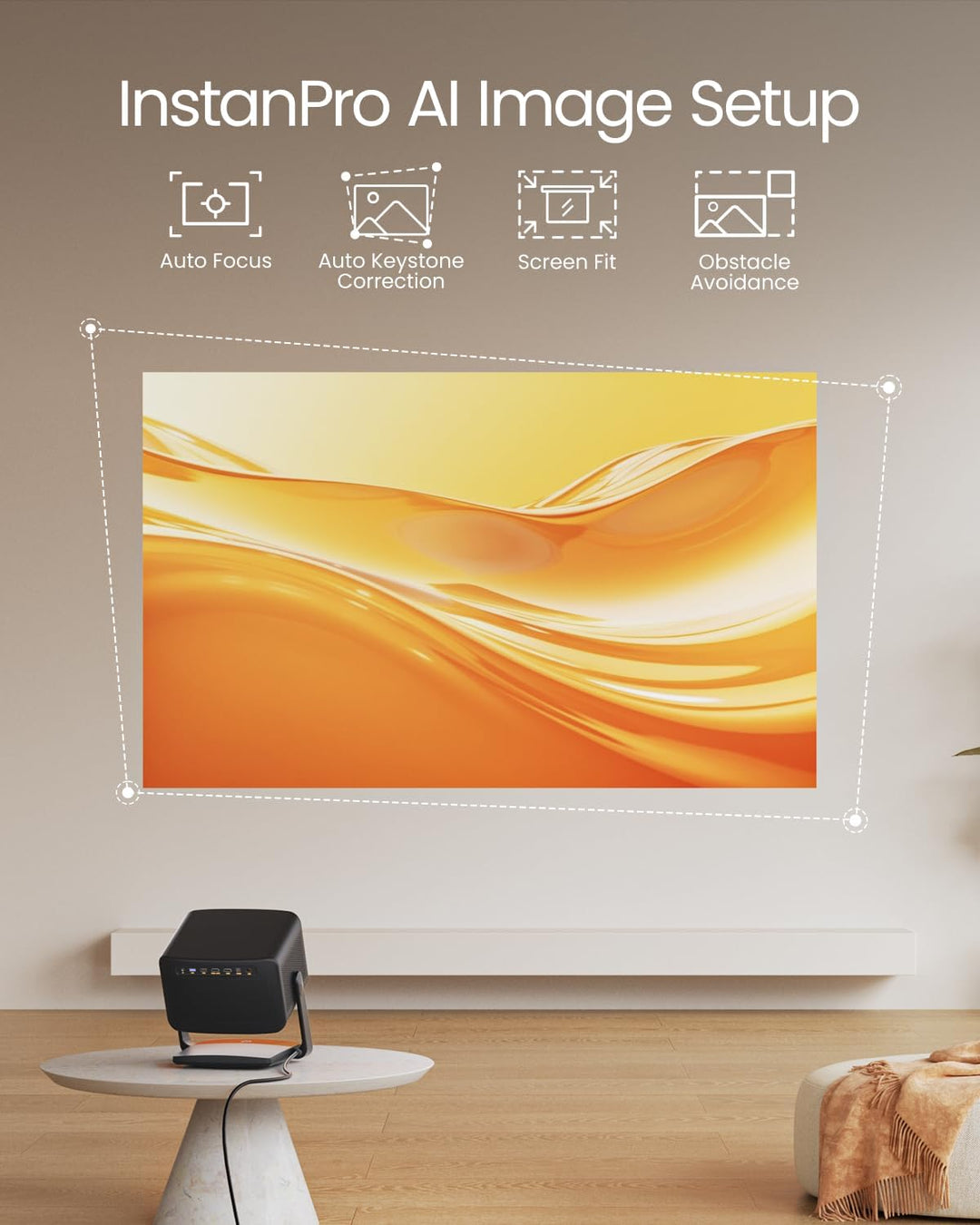 Dangbei DBOX02 Pro 4K Beamer mit Google TV & Netflix, 2000 ISO Lumen, HDR10+, Dolby Audio, 3D Ready,