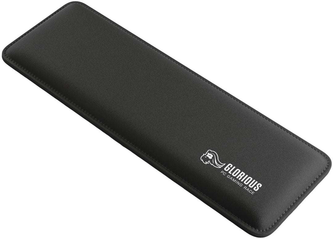 Glorious Gaming Padded Keyboard Wrist Rest (Kompakt, 17 mm stark) - gesteppte Ränder, glatte Stoffob