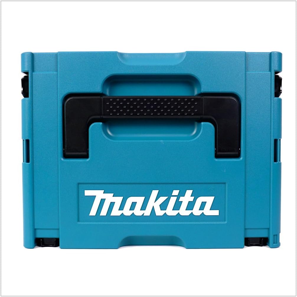 Makita MAKPAC 2 Systemkoffer - mit Einlage für BGA/DGA 452 Mittel Schwarz,blau, Mittel Schwarz,blau