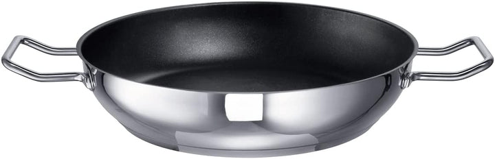 Schulte-Ufer Industar for Professionals Schmorpfanne mit Griffen aus Edelstahl in der Farbe Silber-S