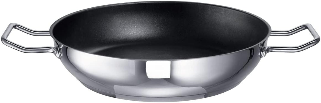 Schulte-Ufer Industar for Professionals Schmorpfanne mit Griffen aus Edelstahl in der Farbe Silber-S