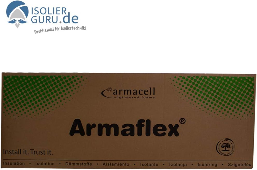 Original Armaflex XG selbstklebend 9/13/19/25/32mm/Deutsches Produkt (19mm/6m², 19 mm, 6 m², schwarz