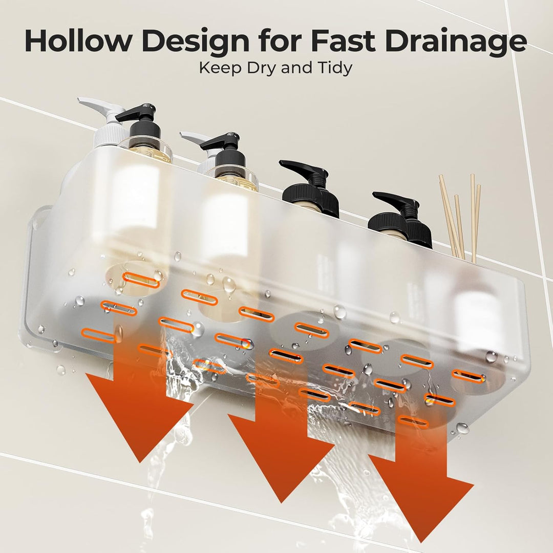 Orimade Duschablage ohne Bohren-Duschregal 2 Stück,Shampoo Halterung für Dusche Grosse Kapazität,Bad
