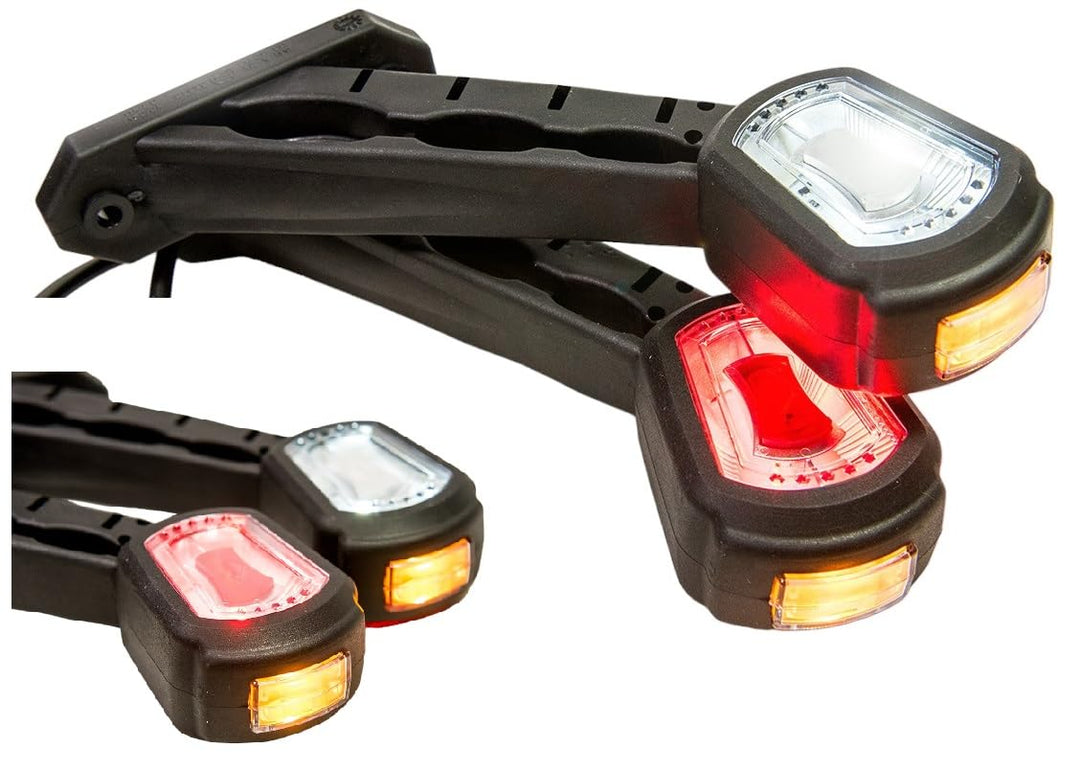 2 x LED Gummi Begrenzungsleuchte Seitenleuchte 12V 24V mit E-Prüfzeichen Positionsleuchte Auto LKW P