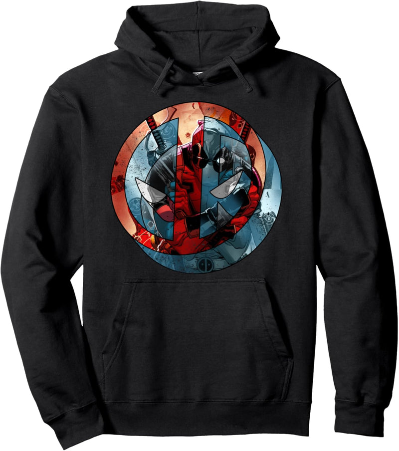 Marvel Deadpool Circle Screen Logo Pullover Hoodie