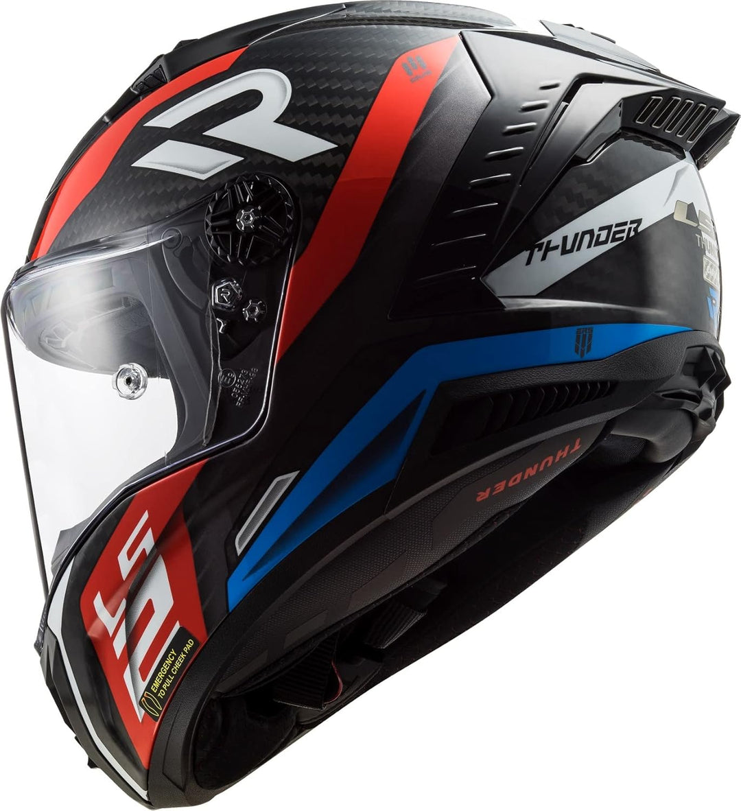 LS2, Integralhelme motorrad Thunder C Supra red blue 06, XXL XXL RED BLUE, XXL RED BLUE