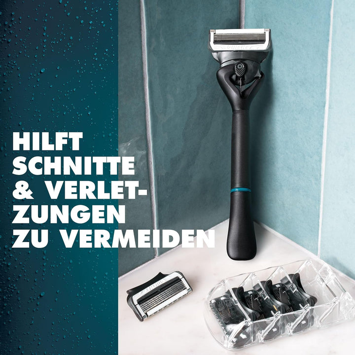 Gillette Intimate Nassrasierer für den Intimbereich, Intimrasierer + 2 Rasierklingen, mit Duschaufhä