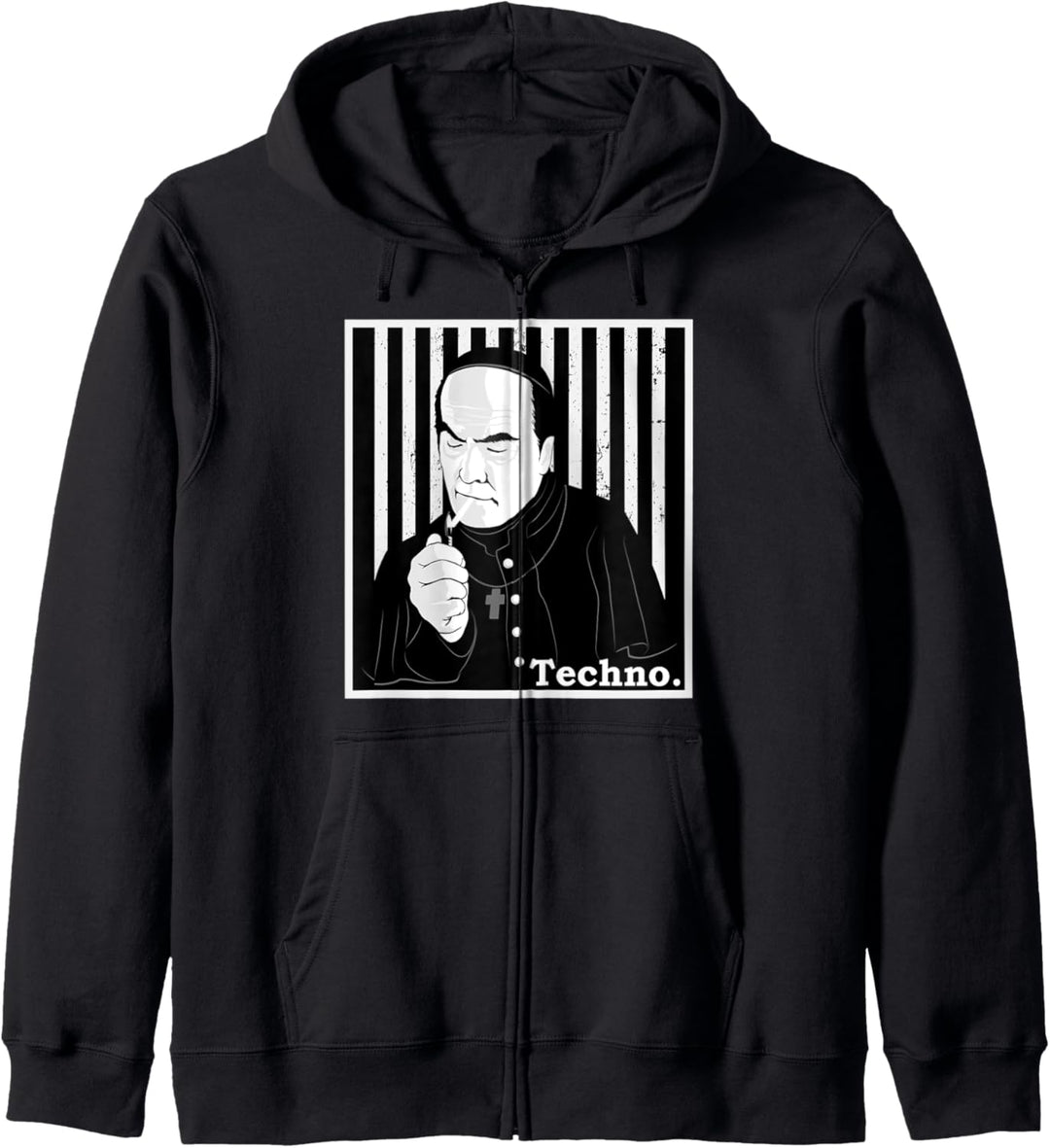 Techno Priester Techno, digga. techno Breakcore Cybergrind Kapuzenjacke