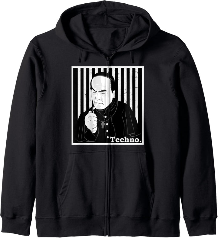 Techno Priester Techno, digga. techno Breakcore Cybergrind Kapuzenjacke