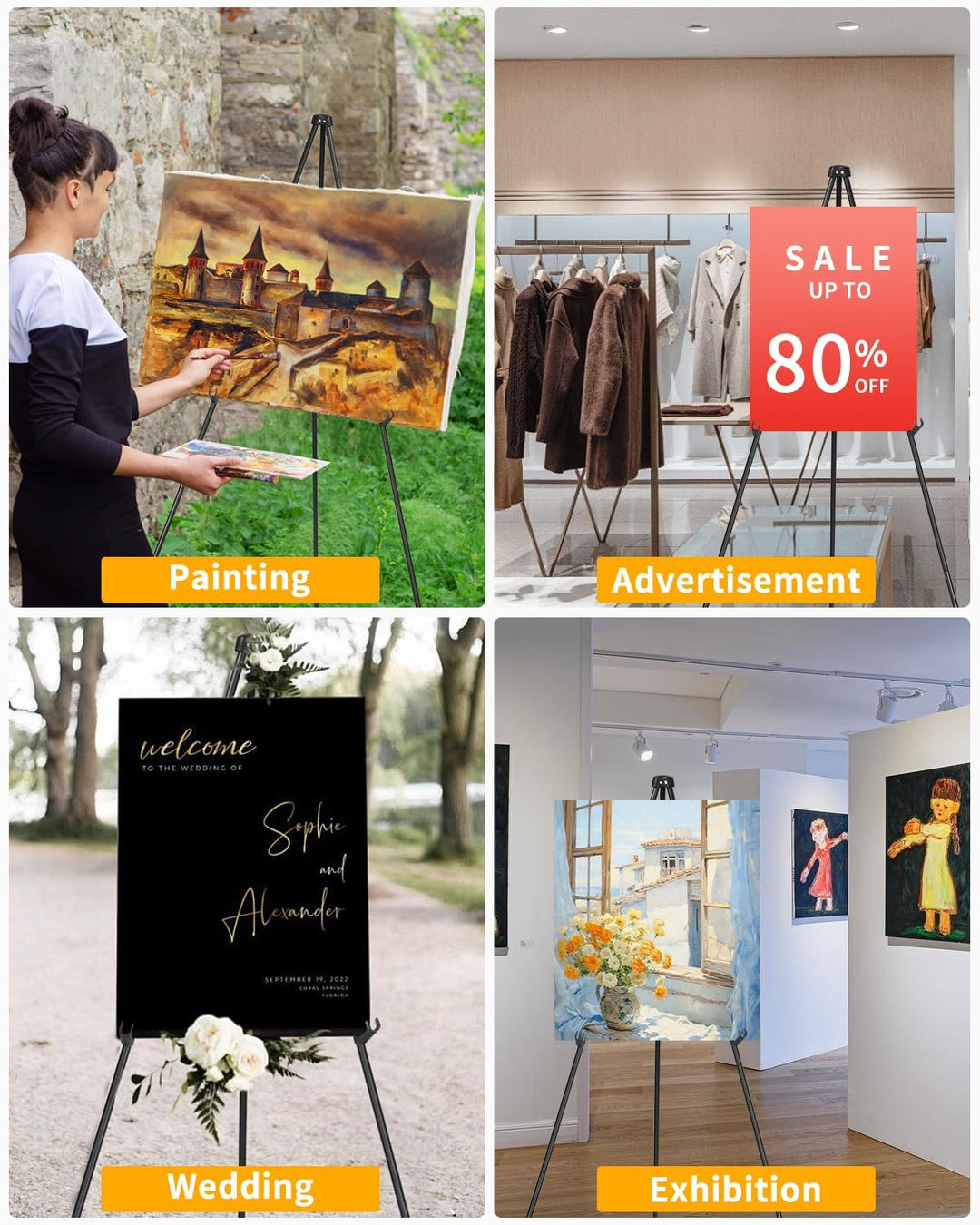 Künstler Staffelei Stand,160cm Verstellbares Stativ Tisch Kunst Leinwand Malerei Display,Tragbar fal
