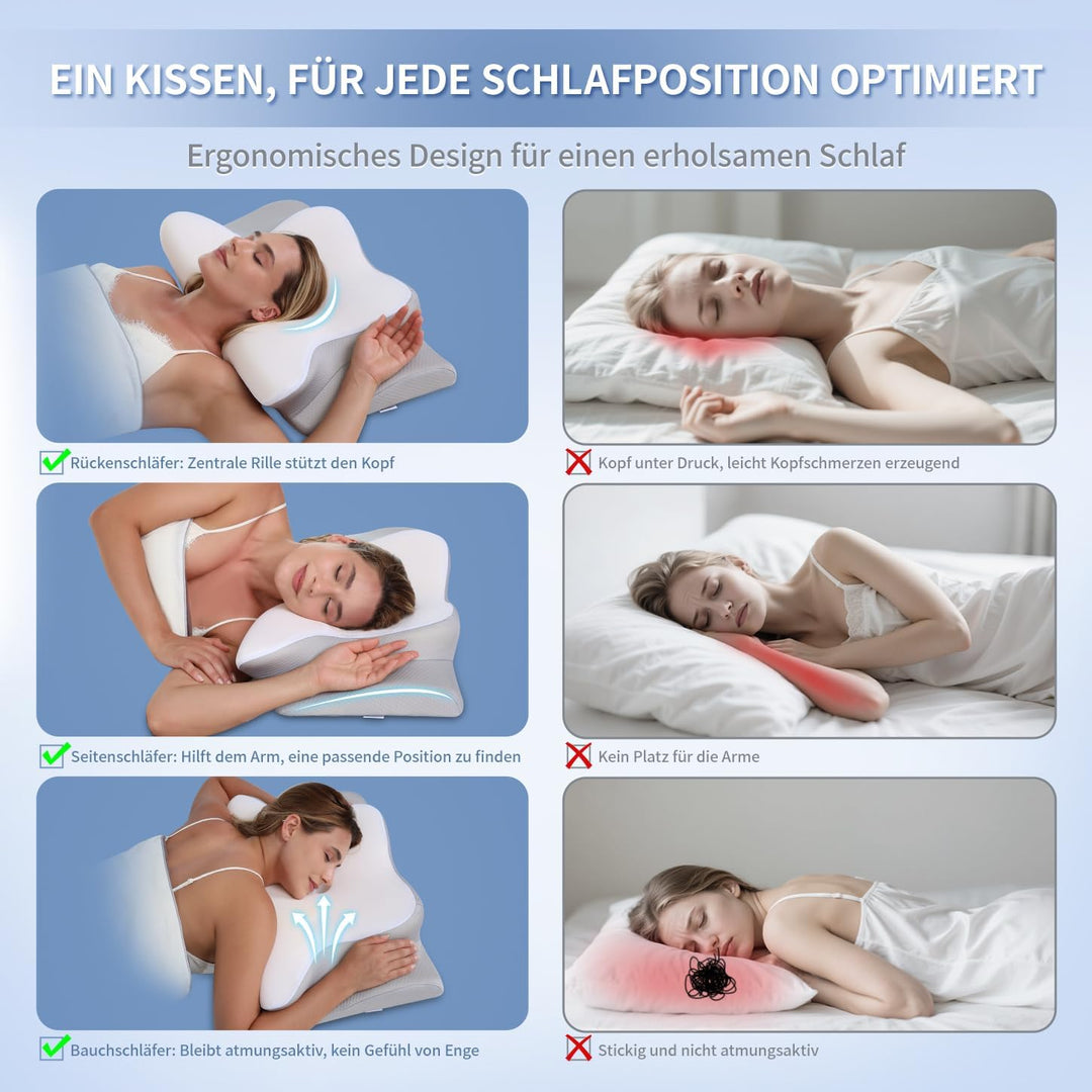 Schmetterlingskissen,Zwei Höhen,Weiss, Weiss