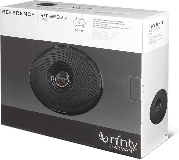 Infinity Reference 9632ix 3-Wege Koaxiallautsprecher 6x9 Zoll 100 W RMS, 300 W Peak, 3 Ω True 4 Ohm,