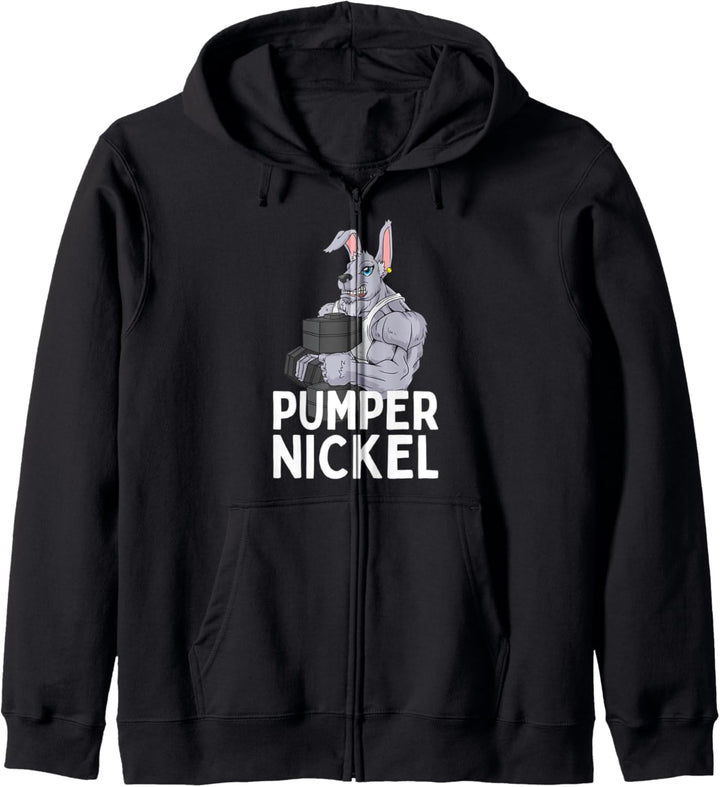 Lustiges Pumpernickel Workout Kaninchen Fitness Gym Kapuzenjacke