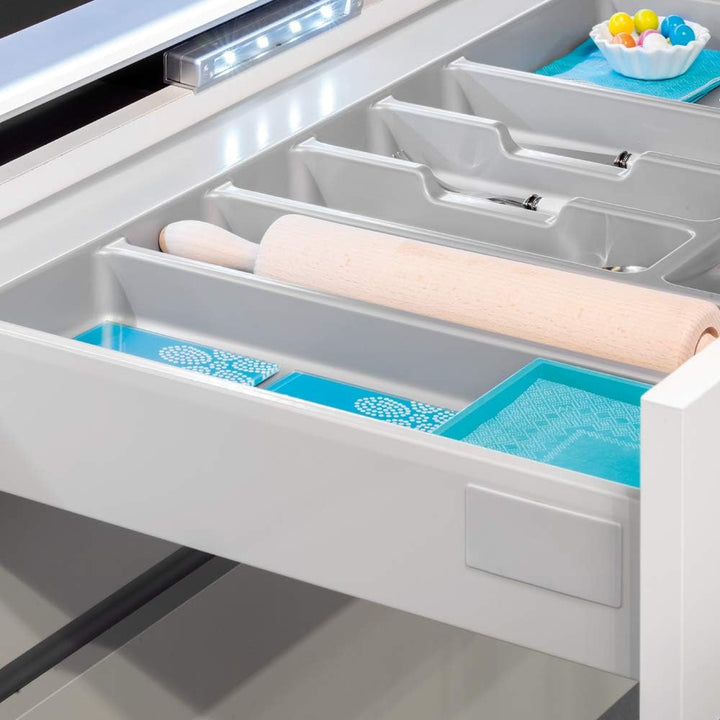 Emuca - Ausziehbarer besteckkasten für schublade, besteckfach für schubladen Modulbreite 80cm