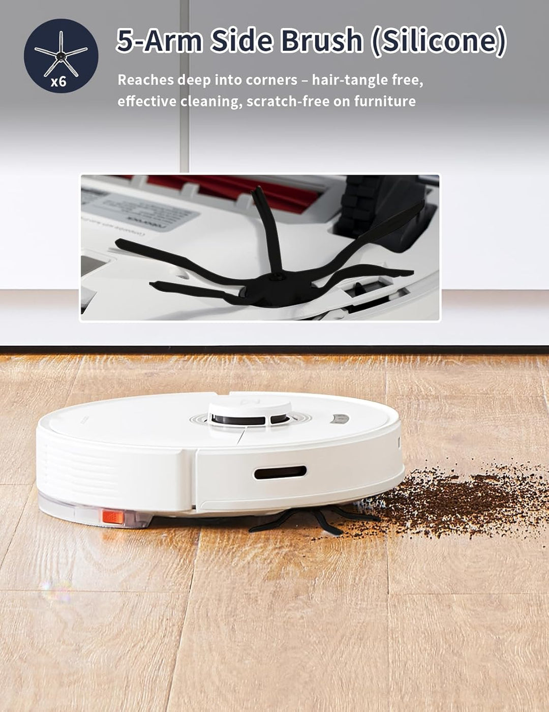 25 Stück Zubehör set für Roborock S7 MaxV Ultra/S7 Pro Ultra,mit Wasserfilter&Reinigungsbürste Assem