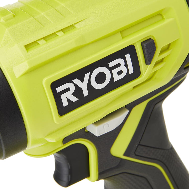 RYOBI 18 V ONE+ Akku-Heissluftgebläse R18HG-0 (Luftstrom 170l/min, Hitzegrad bis 470°, LED-Beleuchtu