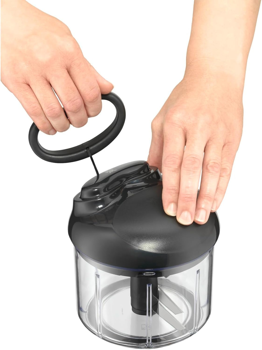 WMF Gourmet Gemüseschneider manuell mit Seilzug, 900ml, Multi-Zerkleinerer ideal für Gemüse, Zwiebel