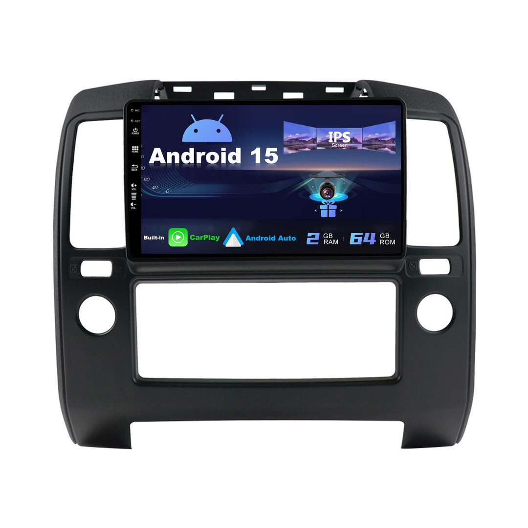 SXAUTO Android 12 IPS Autoradio für Nissan Navara 3 D40 (2004-2010) - Eingebaut CarPlay/Android Auto