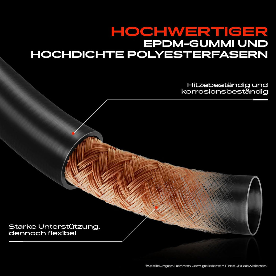 Frankberg Kühlerschlauch Kompatibel mit Golf IV 1J1 B-o-r-a 1J2 A3 8L1 Leon 1M1 Octavia I 1U2 1U5 1.