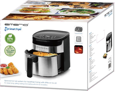 Emerio 4.5 Liter grosse digitale Heissluftfritteuse TOP AirFryer Frittieren ohne zusätzliches Öl 8 A