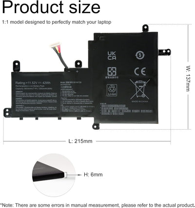 BLESYS B31N1729 Laptop Akku für ASUS VivoBook S15 S530U X530F S530UA S530UN X530FN S530FA S530FN S53