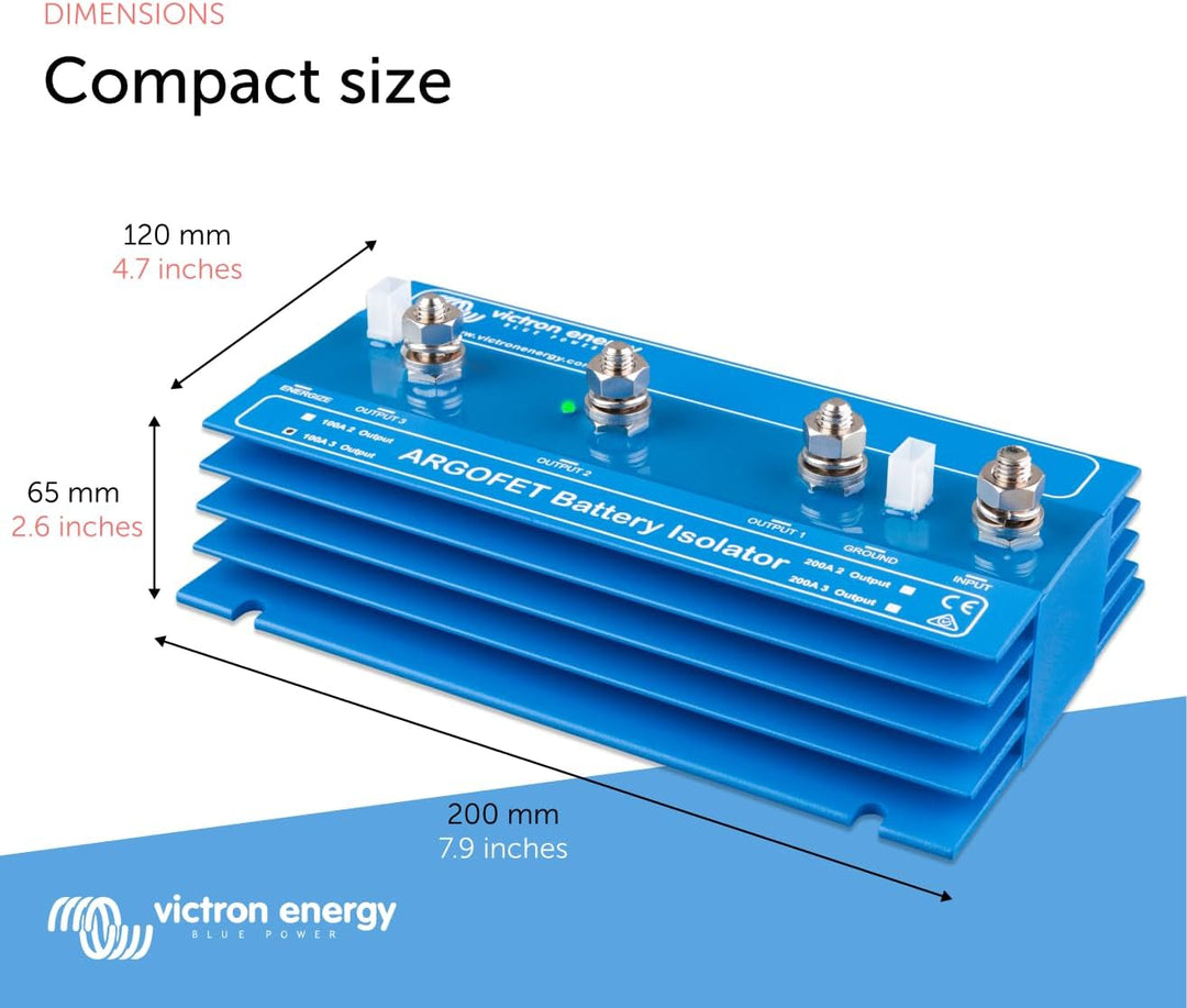 Victron Energy ArgoFET Batterietrenner 100-3AC (3 Batterien 100 Amp)