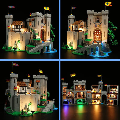 Led Licht Set für Lego Burg der Löwenritter, Led Beleuchtungs Set für Lego 10305 Lion Knights’ Castl