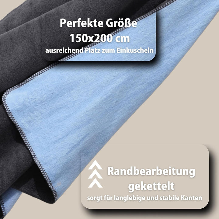 sei Design Plaid Kuscheldecke flauschig Tagesdecke, Dicke Sofa Decke, Baumwolldecke hochwertige Vera