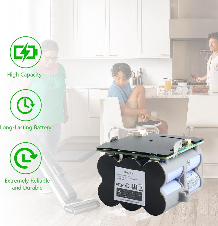 21.6V 4000mAh Akku Kompatibel mit Tineco Floor One S5, S5 Pro, S5 Pro 2, S5 Smart, S5 Steam, S5 Comb
