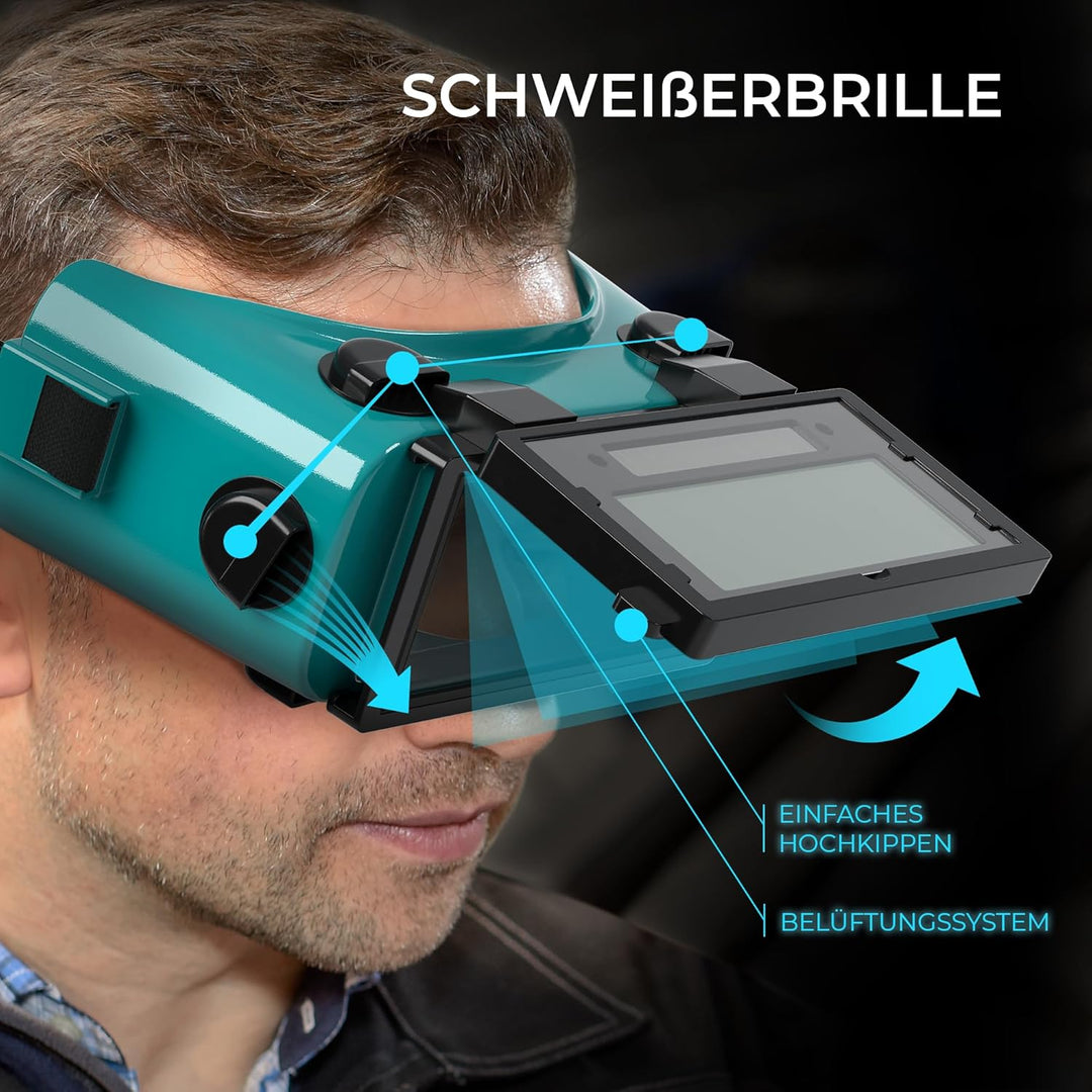 SPARGOS Automatische Abdunkelung Schweisserbrille Solar Brille Betrieben Gas MIG TIG ARC Welder Gogg