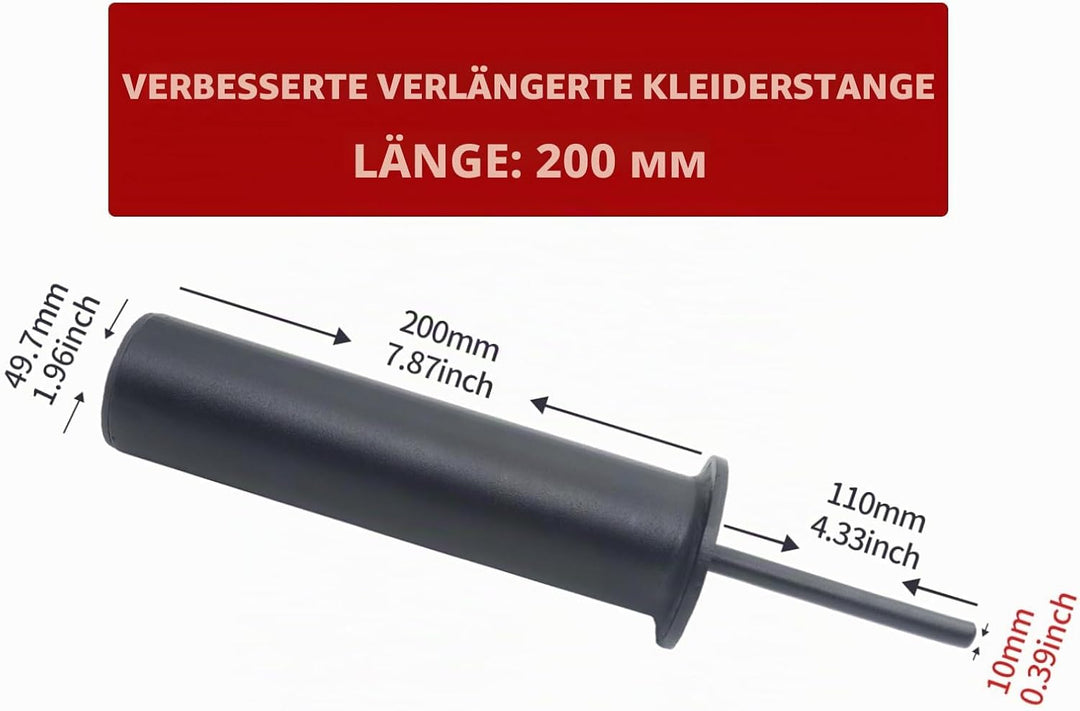 AHTAPFON Gym Pin Extender with 1 x Spring Clip,Weight Stack Pin,Weight Extender Pin,Fits Add 2" Weig