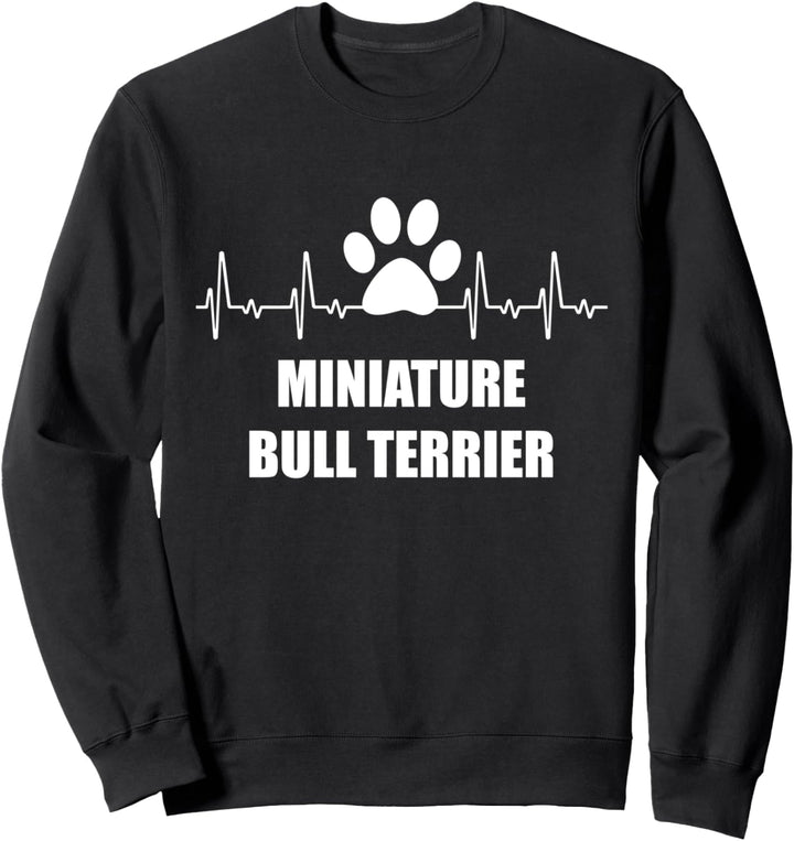 Hundefreunde Herzschlag - Miniatur Bullterrier Sweatshirt