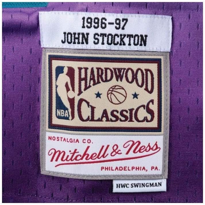 Mitchell & Ness NBA Utah Jazz John Stockton 1996-97 Swingman Jersey S Lila, S Lila