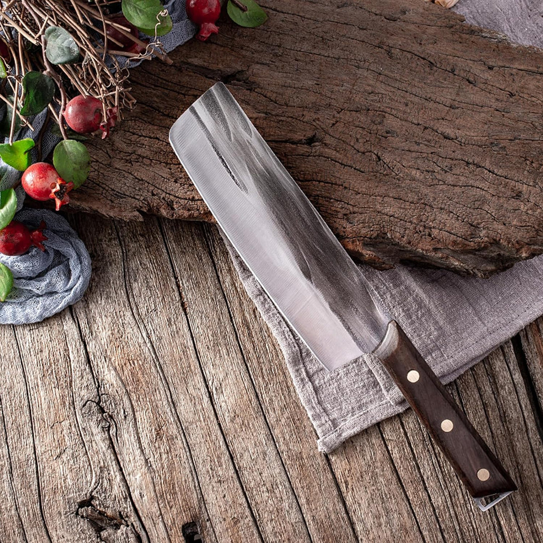 Fubinaty Japanisches Nakiri Kochmesser Handgefertigt Geschmiedete Küchenmesser Hoher Kohlenstoffstah