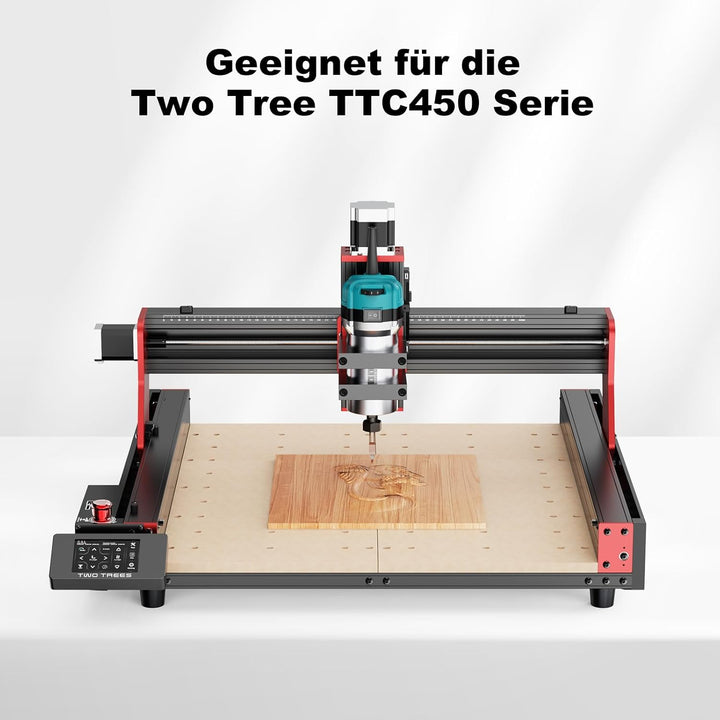 Twotrees 800W CNC Frässpindel, 30.000 Max. U/min mit Level 6 Geschwindigkeitsregelung, 65mm Handfräs