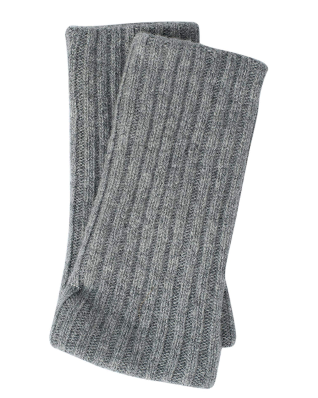 Ganterie, Merino Armwärmer/Pulswärmer, 100% Wolle Grau, Grau
