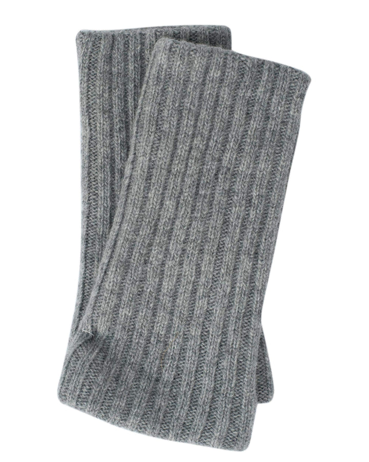 Ganterie, Merino Armwärmer/Pulswärmer, 100% Wolle Grau, Grau