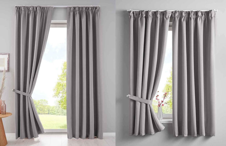 Gardinenbox Vorhang Blickdicht »Newyork« verdeckte Schlaufen Grau HxB 225x295 cm 1er-Pack Thermo-Gar