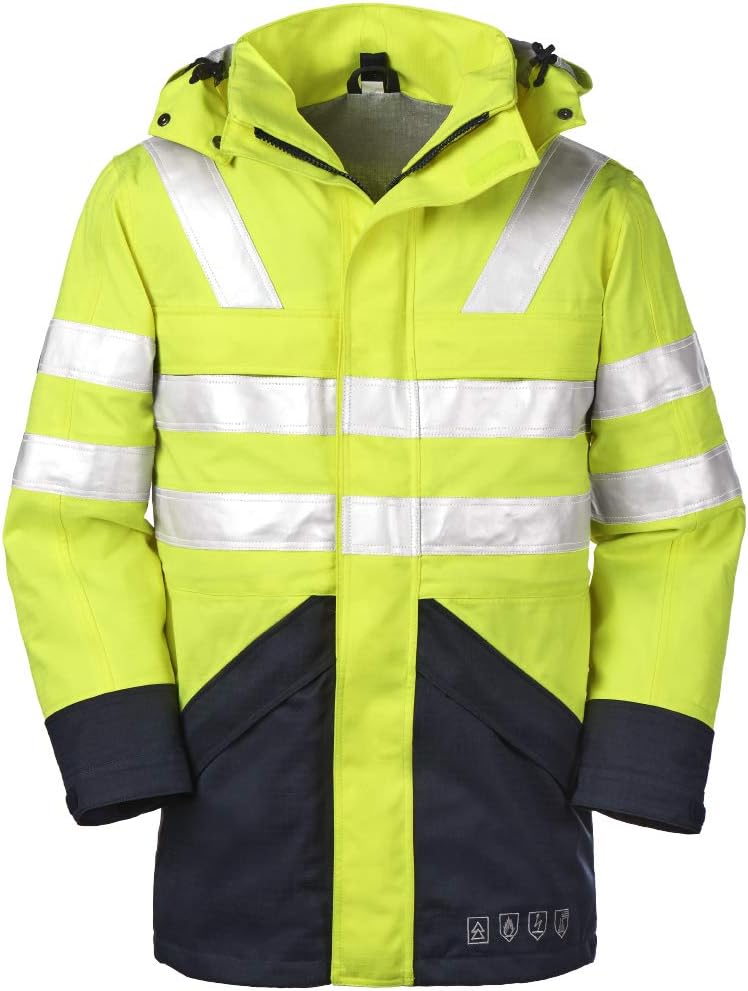 4Protect Multinorm Warnschutzjacke "Edmonton", 1 Stück, M, leuchtgelb / marineblau, 3510-M Leuchtgel
