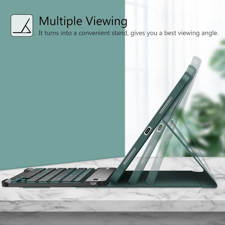FINTIE Tastatur Hülle für iPad Air 11 Zoll M4/M3/M2 (2026/2025/2024), iPad Air 5/4 Gen 10.9" - 7-far