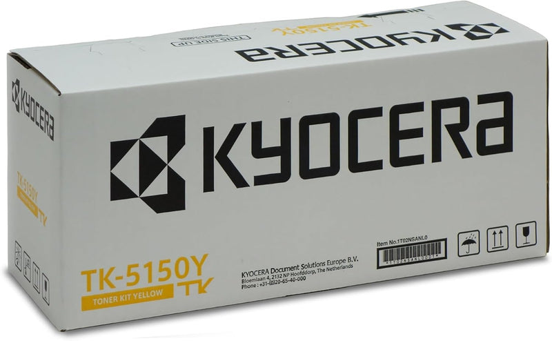 Kyocera TK-5150Y Toner Gelb. Original Tonerkartusche 1T02NSANL0. Kompatibel für ECOSYS M6035cidn, M6